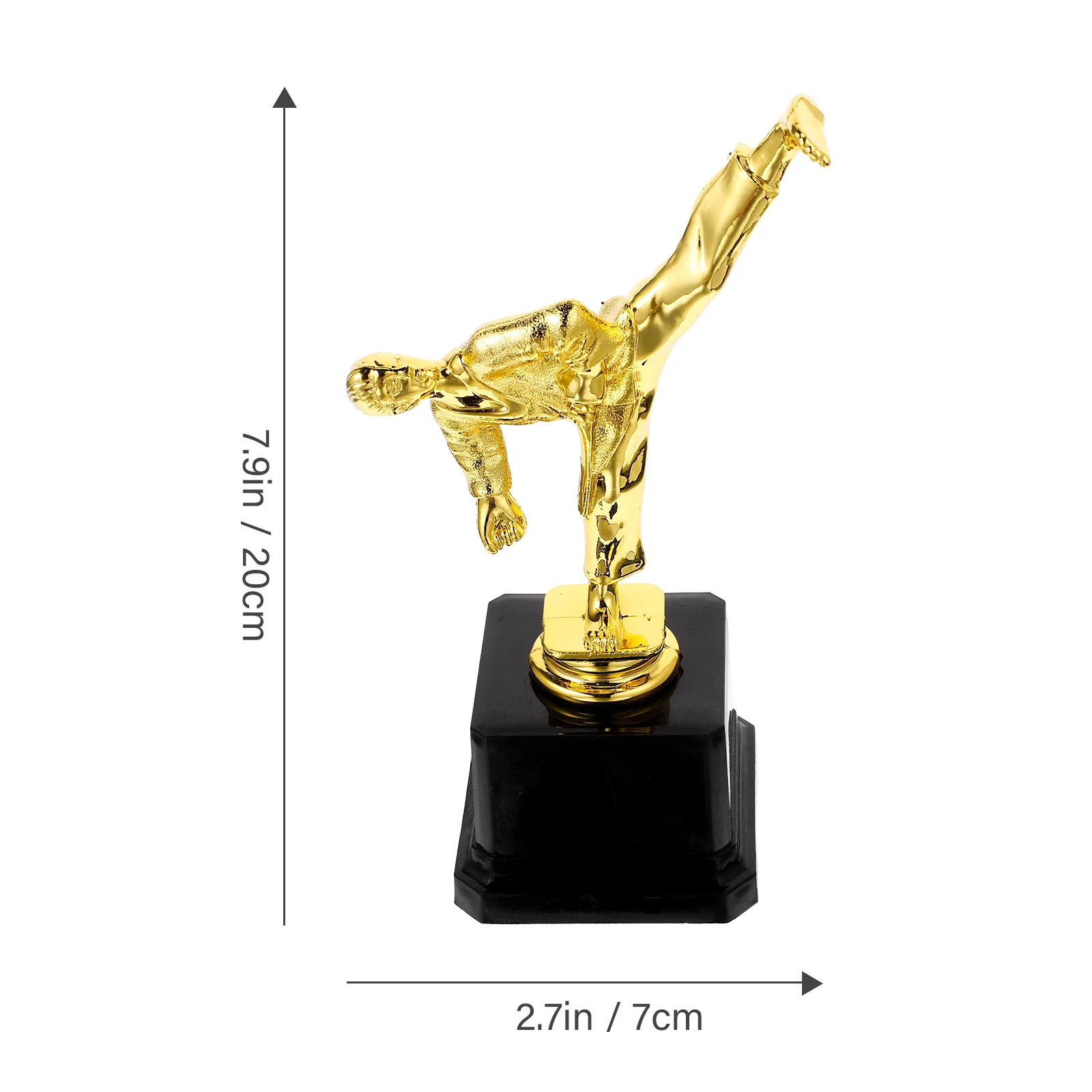 Golden Taekwondo Trophy Award Cup Celebration Competition Souvenir Prize Decor Kids Trophy Martial Souvenirs Team Sports