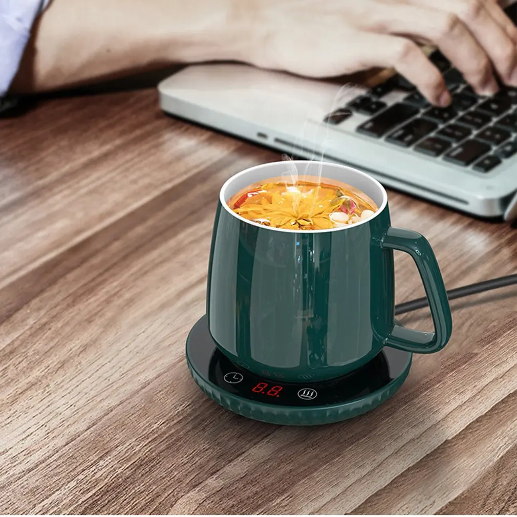 1PC Mini Portable USB Cup Warmer, 3 Gear Coffee Mug Heating Coaster, Smart  Thermostatic Hot Plate Milk Tea Water Heating Pad Heater