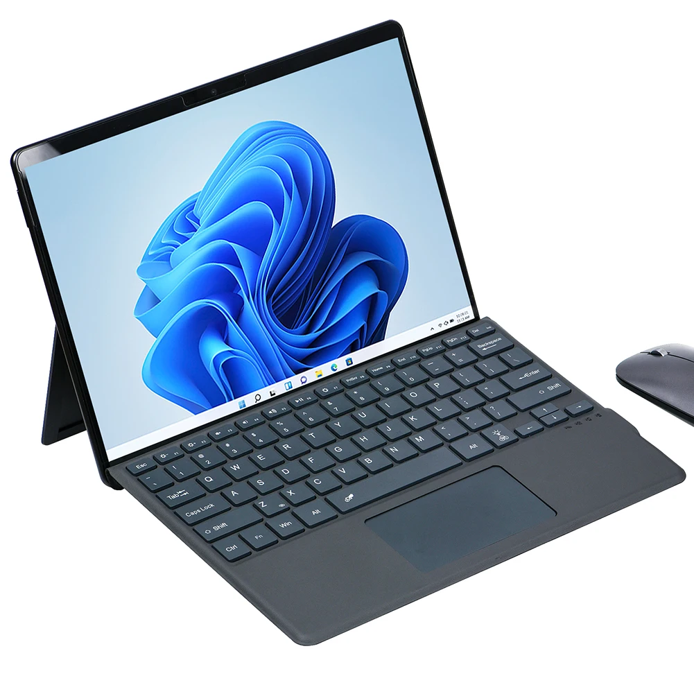 Bluetooth-Compatible Magnetic Wireless Keyboard with Touchpad Portable Magnetic Keyboard for Microsoft Surface Pro 8/9/X/10/11