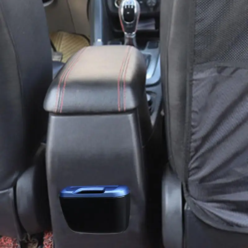 Car Trash Can Car Trash Bag Plastic Mini Car Trash Auto Rubbish Dustbin Trash Can Garbage Dust Case Box