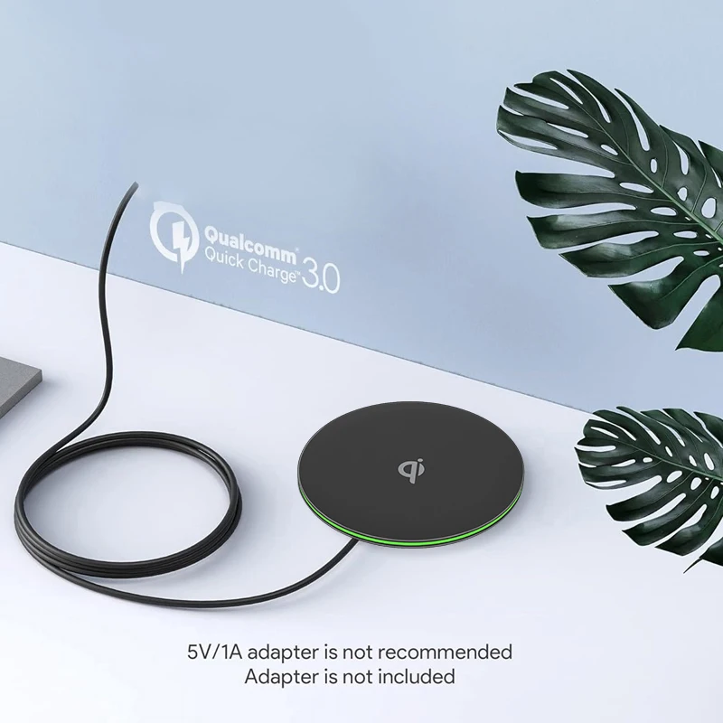 Ultrathin Desktop Qi Wireless Charger Station Stand For iPhone 16 15 14 13 12 Pro Max Samsung Xiaomi AirPods Pro Quick Charging