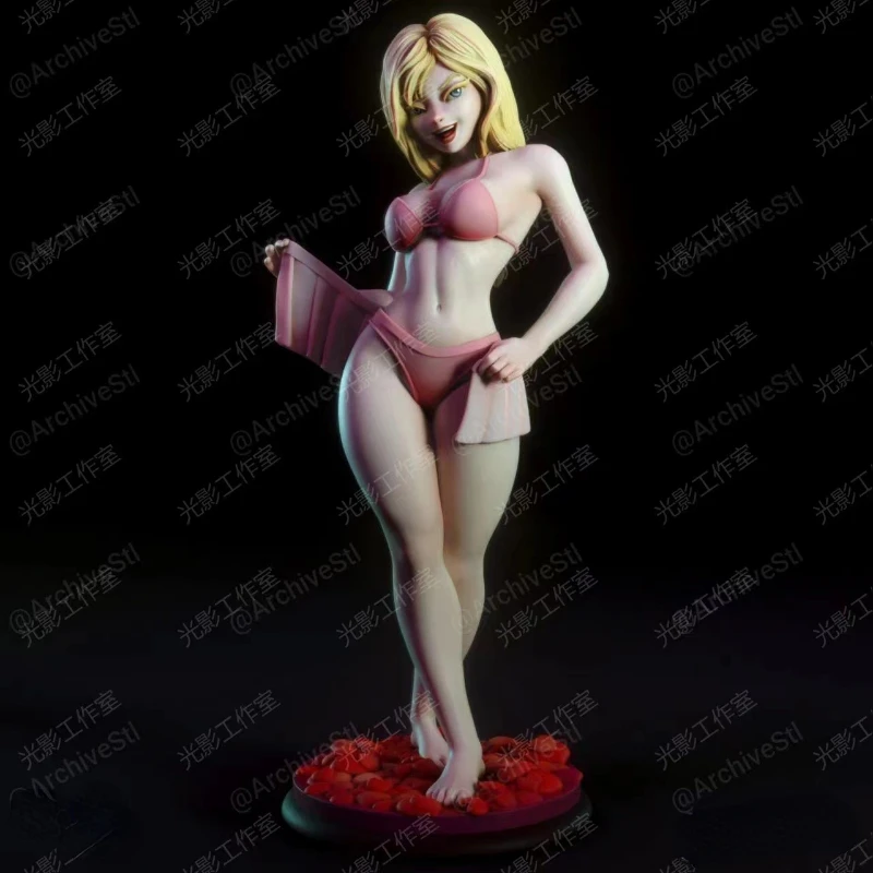 

A Playful Girl 1/24 Scale Die-casting Resin Model Kit Unassembled Diorama and Unpainted Diy Miniatures Toys Free Shipping