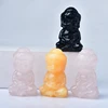 1pc 100% Natural Rse Quartz Carved Baby Buddha Fengshui Statue Clear Quartz Pink Crystal Figurine Crafts Home Desktop Decor Gif 6