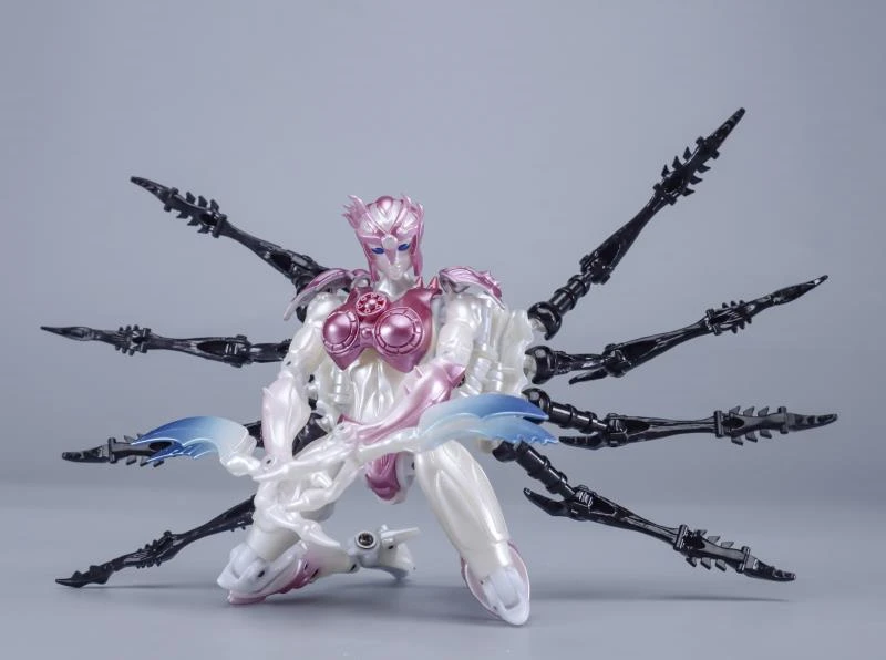 TA TransArt 장난감 BWM-08PW 핑크 메탈 비스트 워 BW 스파이더 액션 피규어, 소년 소녀 소장용 장난감, 재고 있음