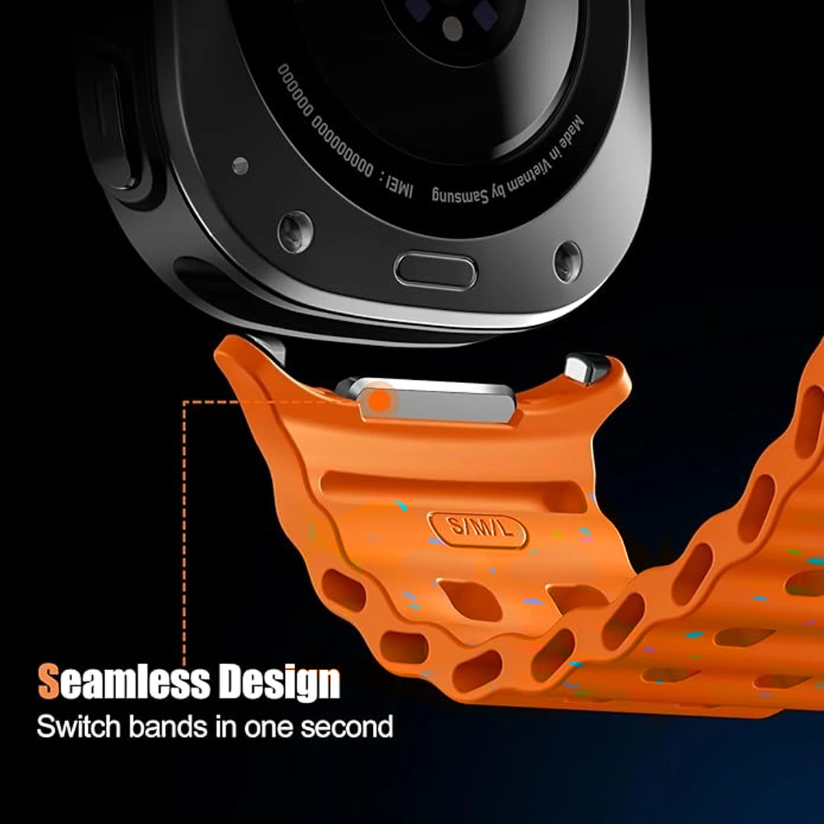 Silicone Sport Strap for Smartwatch - Durable and Comfortable Bracelet Accessory
