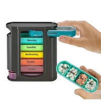 7-Day Weekly Pill Organizer – 28-Grid Medicine Storage Box for Travel & Home 1