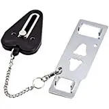 Enhanced Compact Security Lock for Doors - Double Hole Safety Latch for Home and Hotel Protection