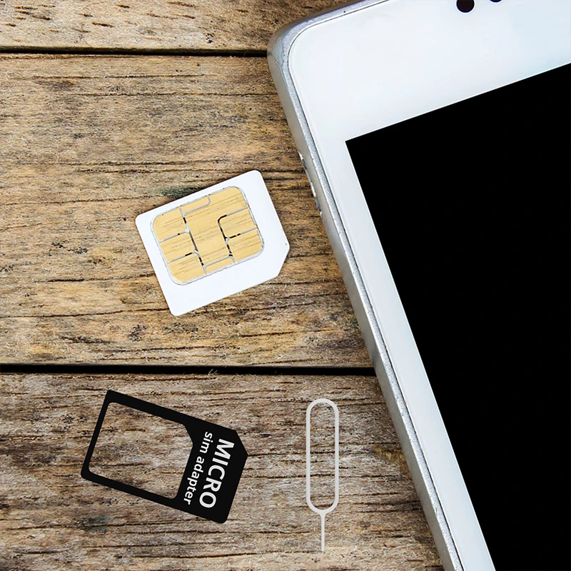 10 Sets SIM Card Adapter Standard 4 in 1 Converter Kit Nano Micro Standard Converter Steel Tray Eject Pin Smartphone sim card removal tool