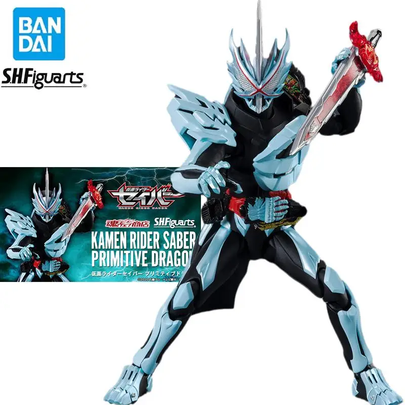 

Bandai Original Genuine SPIRITS Limited SHF Kamen Rider Saber Primitive Dragon Spot Model Toys Gift Men Movable Figures