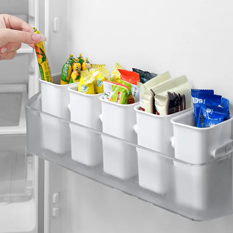 

Refrigerator food storage box Refrigerator side door storage box Kitchen organizing food sorting storage box Desktop storage box
