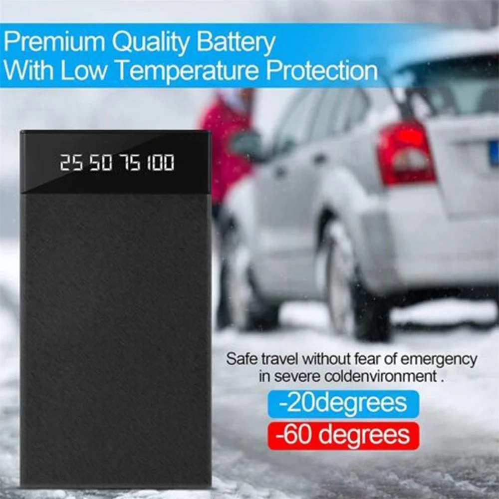Car Jump Starter Auto Power Bank 10000mAh 12V Portable Car Battery Starter Booster Charger Emergency Battery Starting Device
