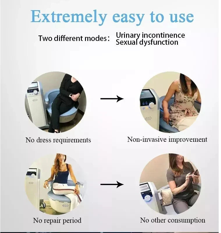Emsslim Neo Pelvic Floor Muscle Postpartum Training Prostate treatment Massage Chair Machine Urinary Incontinence butt lift