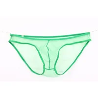 Men's underwear, gauze bag, low rise Briefs, solid color, European code C-034 2