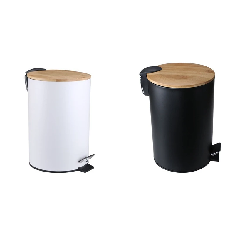 

Bathroom Trash Can - Small Trash Can With Lid For Bathroom - Stainless Steel Bathroom Garbage Can With Lid