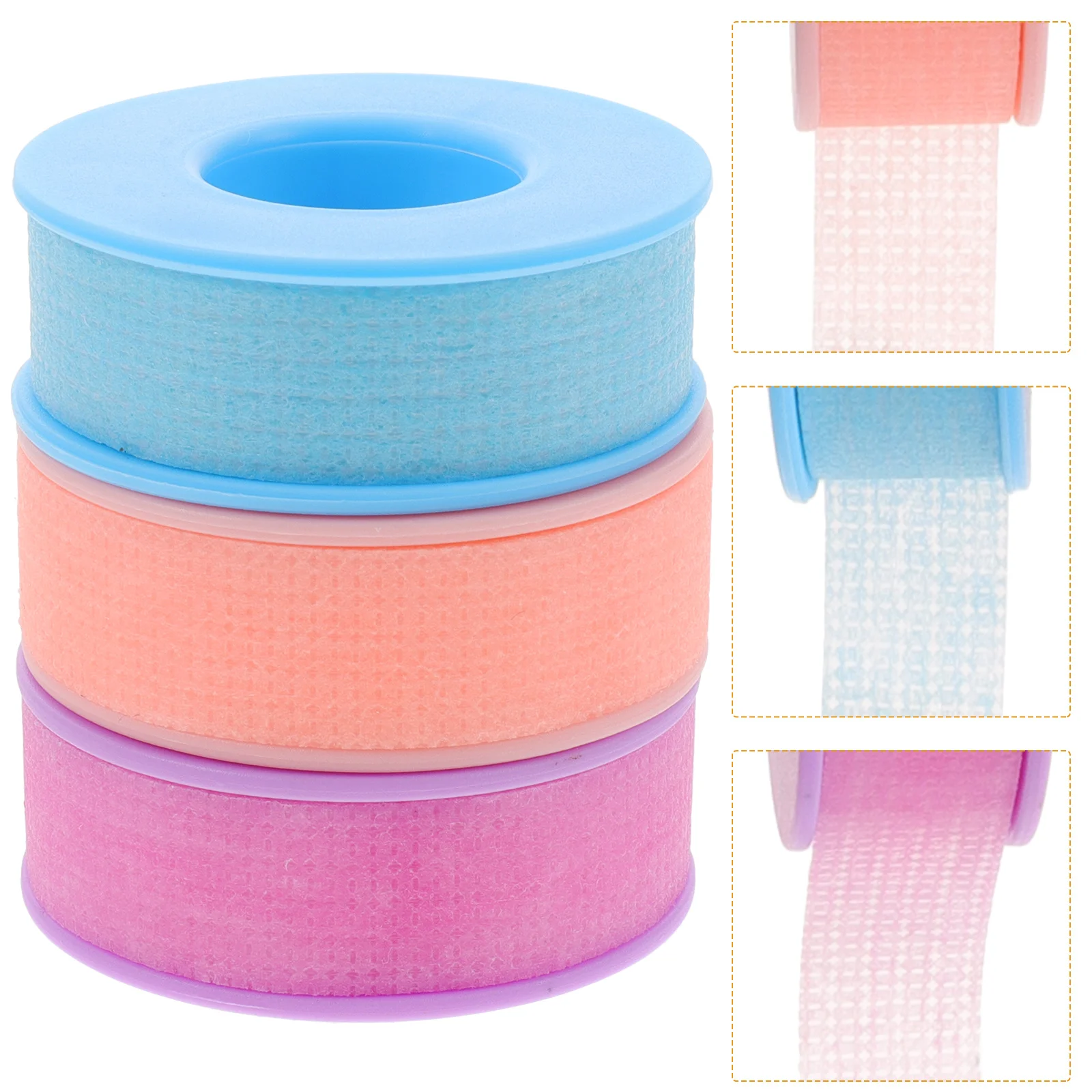 

3 Rolls Eyeshadow Eyelash Tape Extension Adhesive Fabric Tapes Female Non-woven Isolation for Extensions Grafting Tools