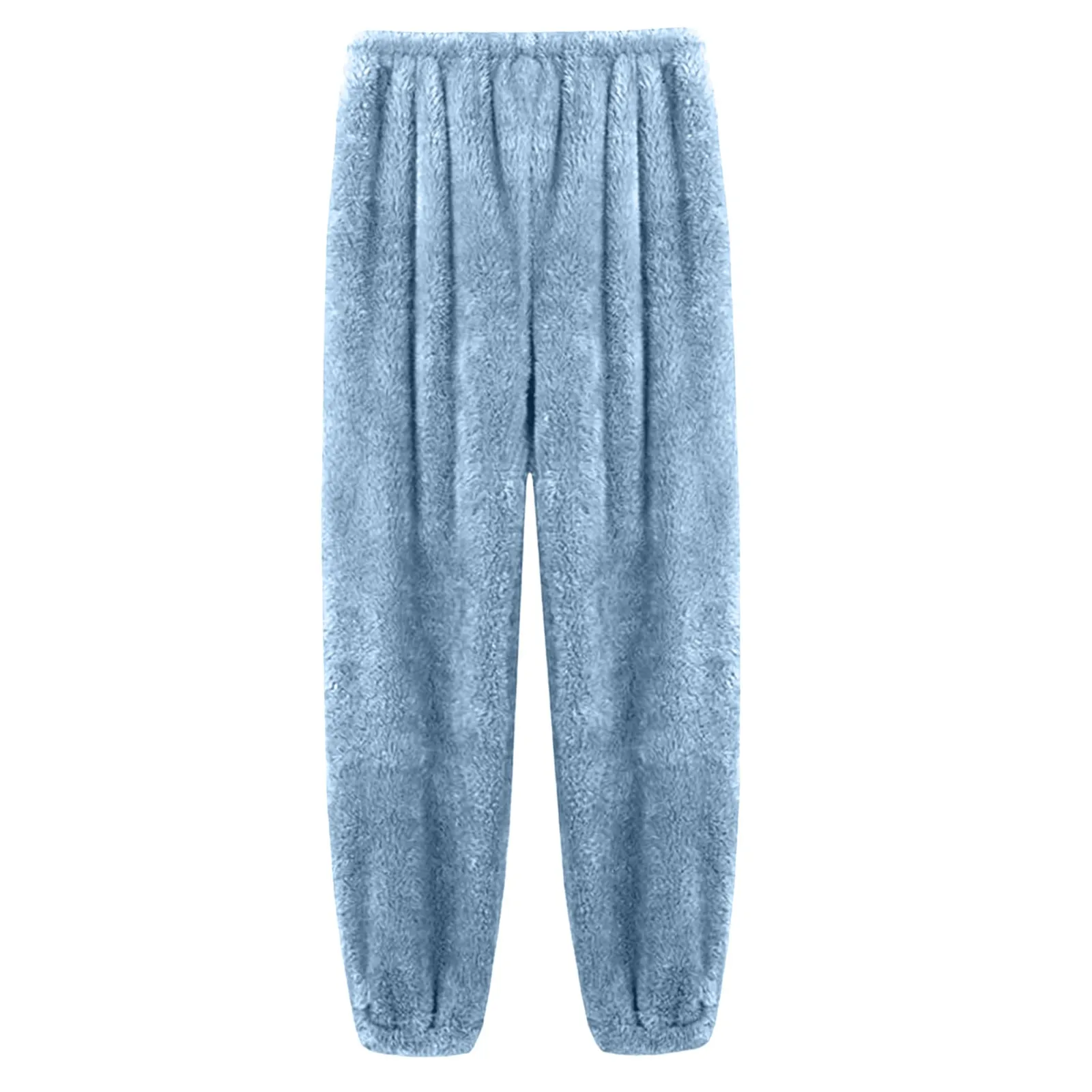 Damen Samt Schlafanzughose Mit Elastischem Bund Für Zuhause_voghion.com