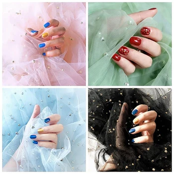네일 사진 촬영 소품 거즈, 진주 사진 배경, 얇은 명주 그물 아이템, 사진 배경 장식 재료