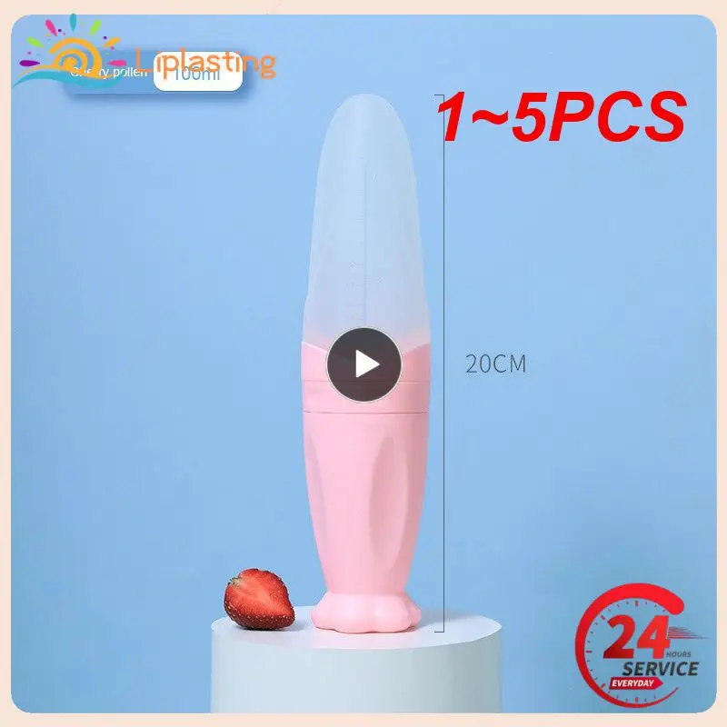 

1~5PCS Infant Baby Squeezing Feeding Bottle Baby Silicone Baby Feeding Spoon Vegetable Fruit Feeding Spoon Rice Cereal Bottle