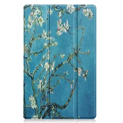 Premium PU Leather Stand Cover with Sleep/Wake Feature for HD 8 Plus 2020 (Almond Blossom)