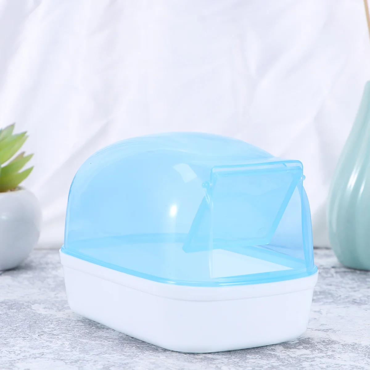 

Hamster Bathroom- Hamster Sand Bath Container, Sand Bathroom with Scoop Hamster Sandbox, Transparent Toilet Set for Small