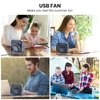 TOPK USB Desk Fan, Mini Fan Portable,3 Speeds Desktop Table Cooling Fan,Quiet Personal Small Fans for Room Home Desktop Office 6