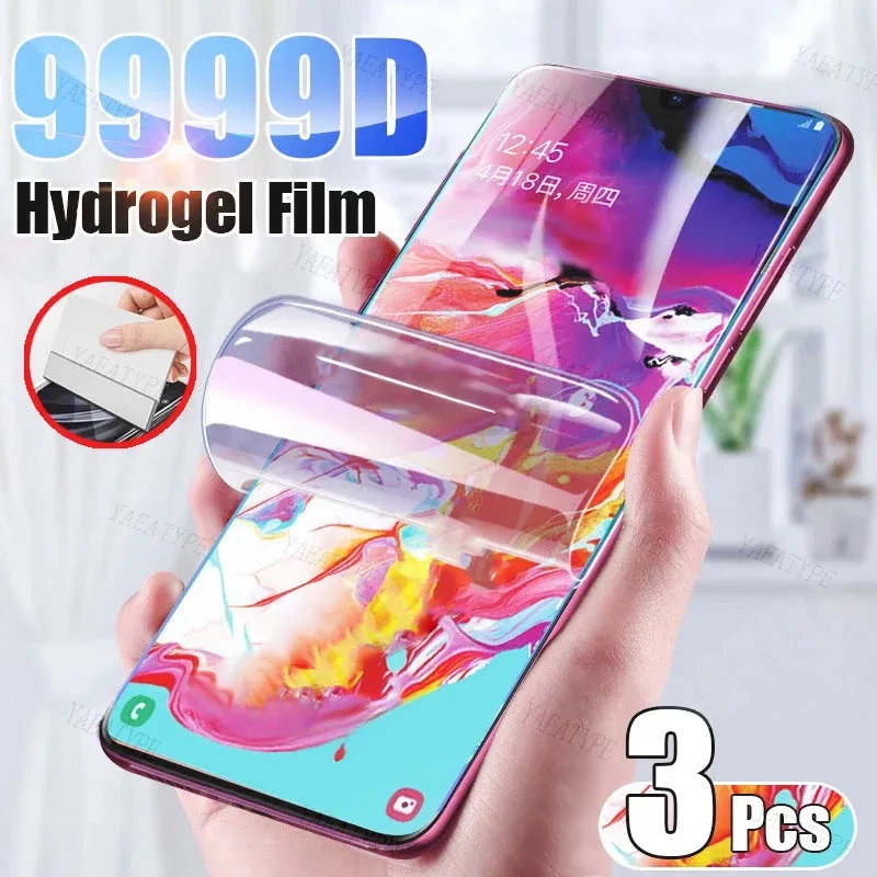 3Pcs Hydrogel Film Per Xiaomi 14 Pro 13T Pro Civi 3 6 Pro 13 Ultra 13 Lite Civi 3 13 Lite Redmi A2 12C Redmi Note 12 12 Pro