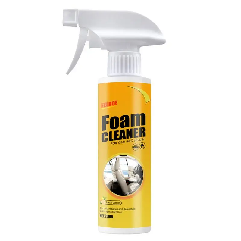 

250ml Foam Cleaner Spray Multifunctional Car Foam Cleaner Anti-aging Leather Seat Cleaning Tools For Interior Decontamination