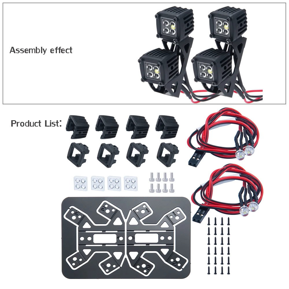 Enhanced LED Spotlight for RC Crawler Luggage Racks