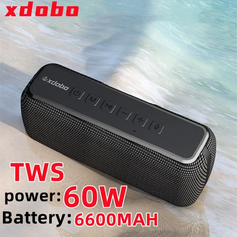 

XDOBO X8 60W High Power Bluetooth Gaming Speakers TWS 3D Stereo Subwoofer Wireless Sound Column Outdoor Portable Waterproof Box