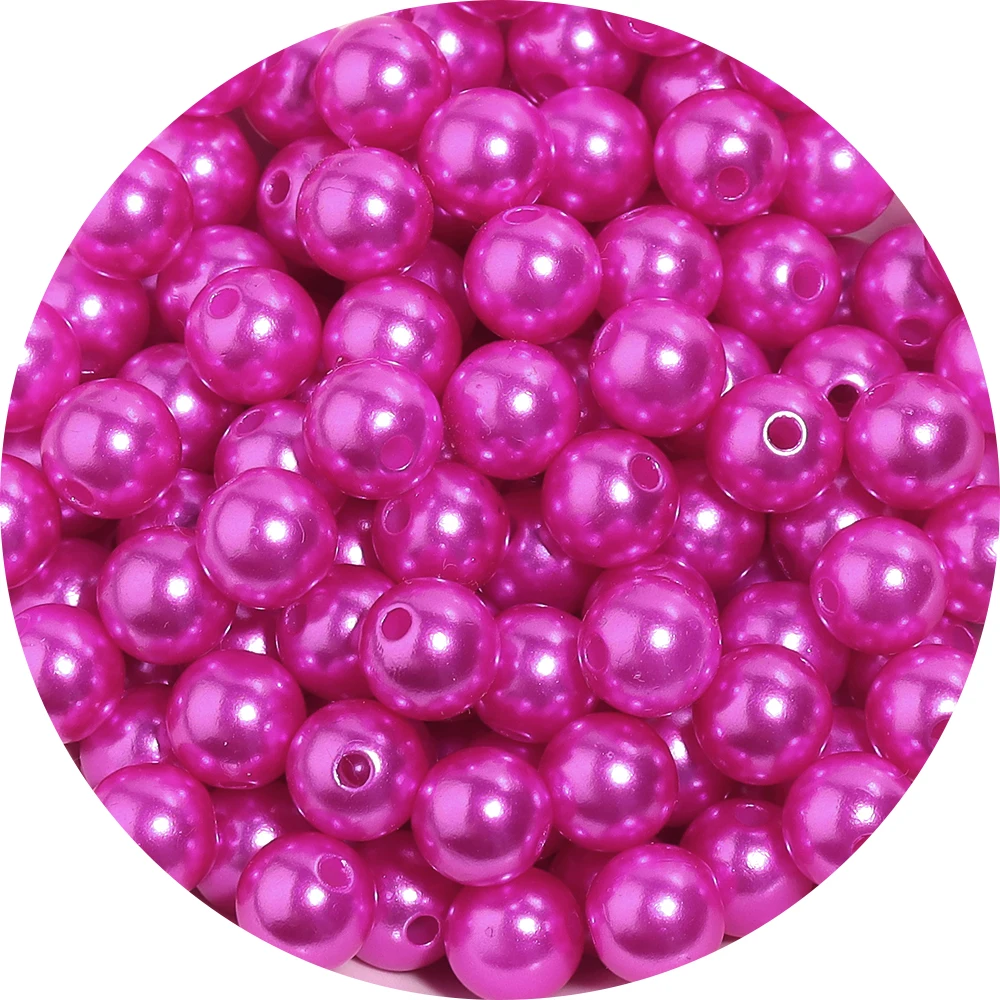Colorful Acrylic Pearl Beads