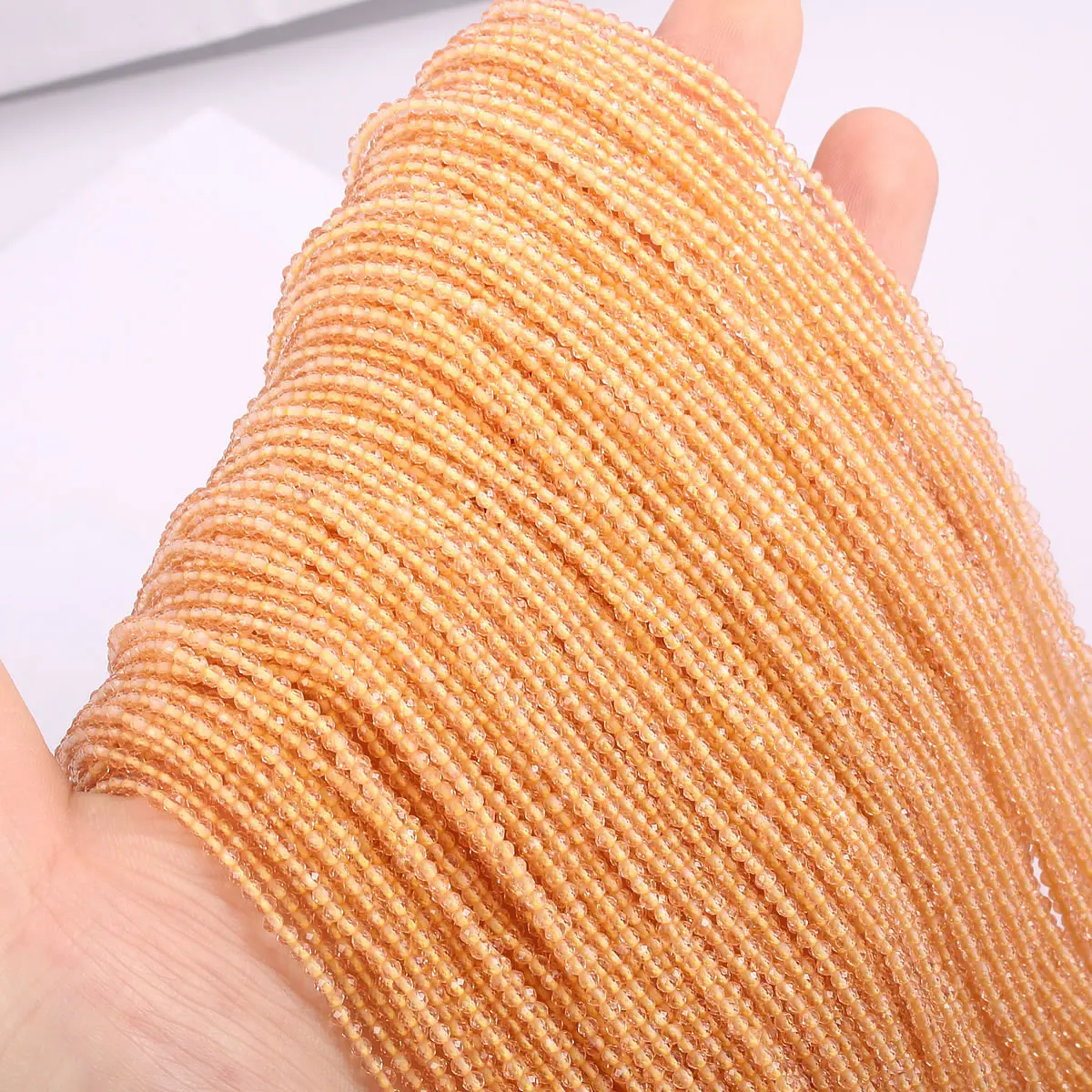 Natural 2mm Dark Green Spinel Beads for Jewelry Crafting - 38cm Strand