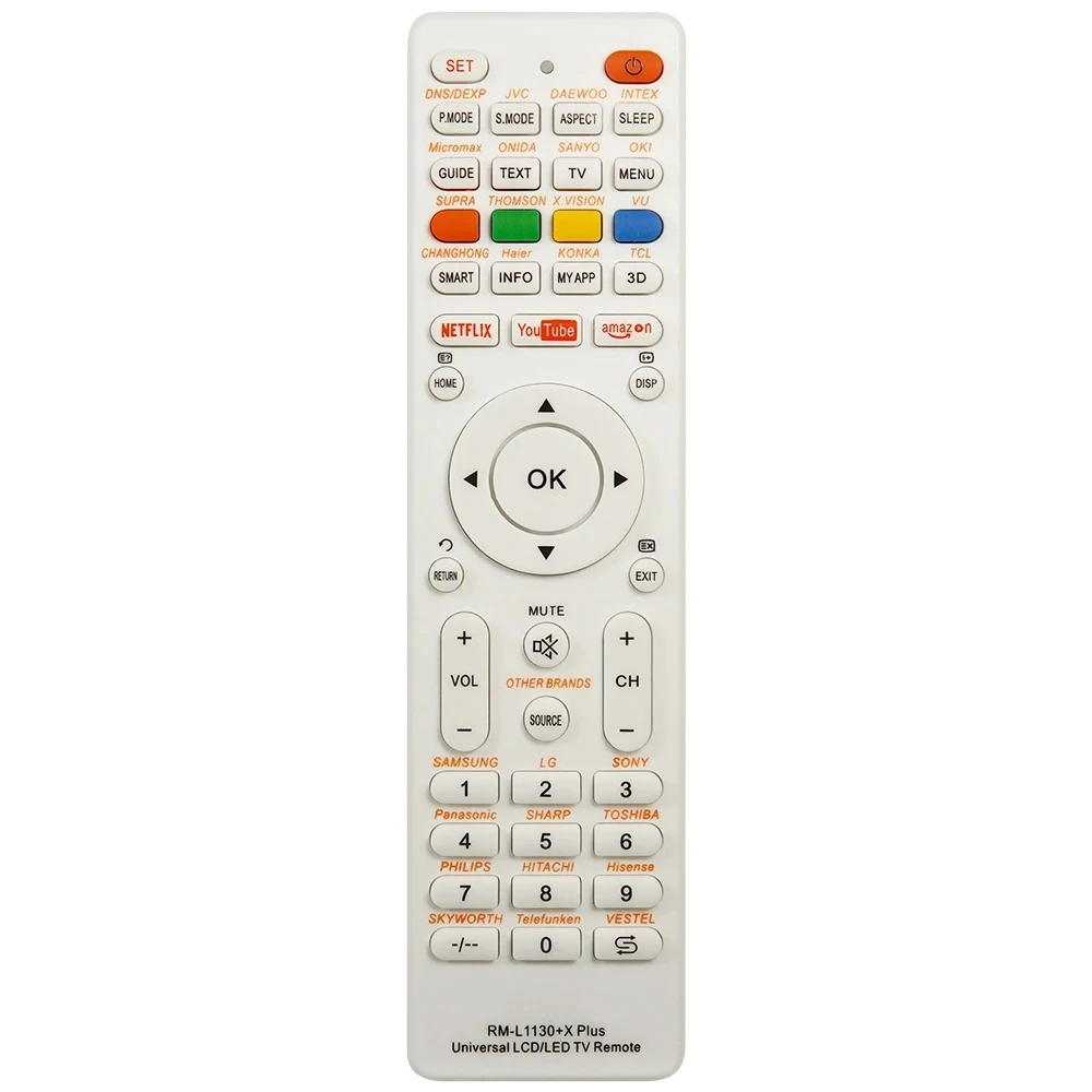 Remote Control Universal RM-L1130+X Replacement For All Brand Television TV RM-L113+12 RM-L1130+8