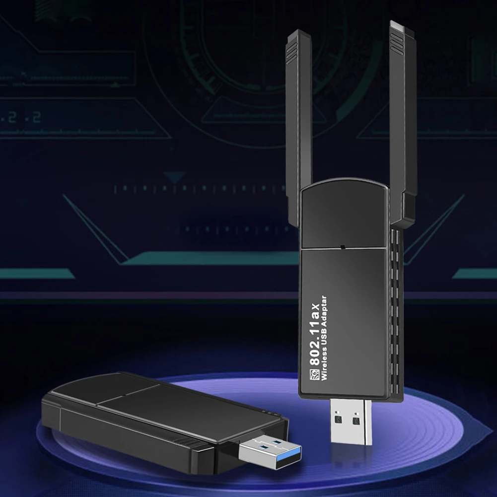 PC 노트북 윈도우용 외부 무선 어댑터, 와이파이 6, USB 3.0, 와이파이 동글 리시버, 1800Mbps