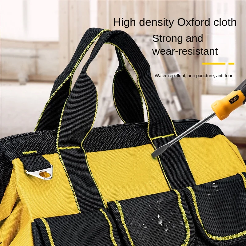 Multi-Function Tool Bag Waterproof Electrician Thickened Carpentry Tool Bag,Oxford Cloth Electrician Bag Strong and Durable