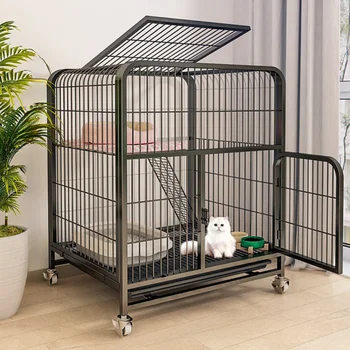 Luxury Double-Layer Pet Crate 1