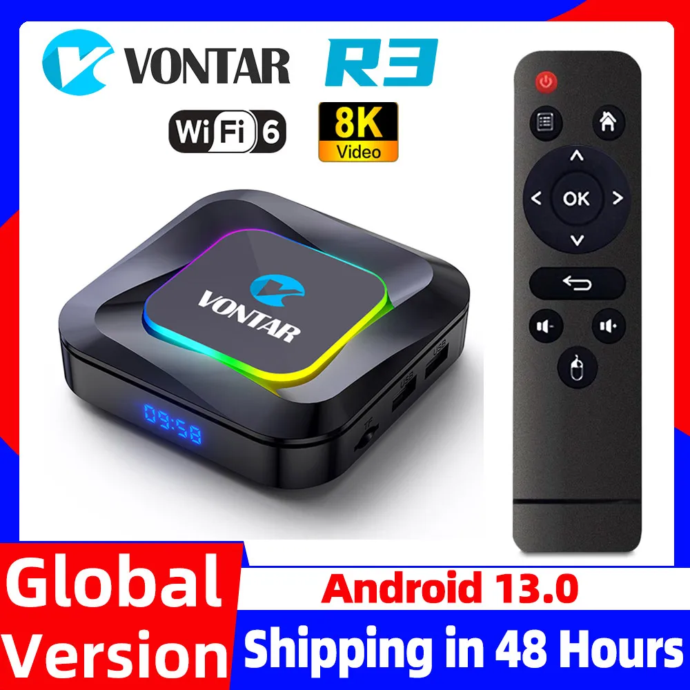 VONTAR R3 Android 13.0 Smart TV Box Rockchip RK3528 Max 4GB 128GB ...