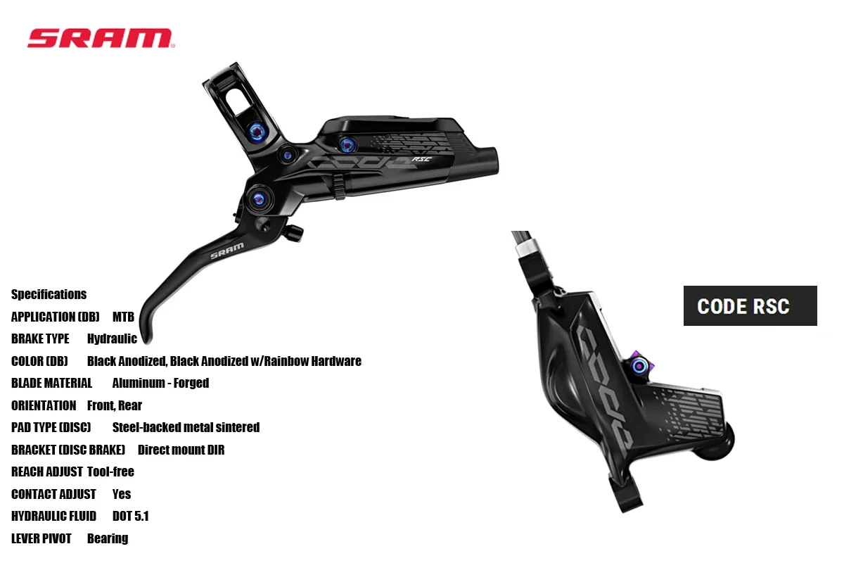 SRAM CODE RSC油圧ブレーキセット ブラック Amazon.co.jp: SRAM Code RSC ディスクブレーキとレバー