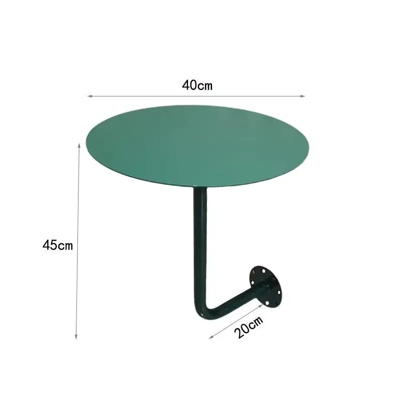Wall-Mounted Small Round Table for Cafe Milk Tea Shop Corner Booth Space-Saving Bistro Counter Dessert Bar Wall Installation - Image 15