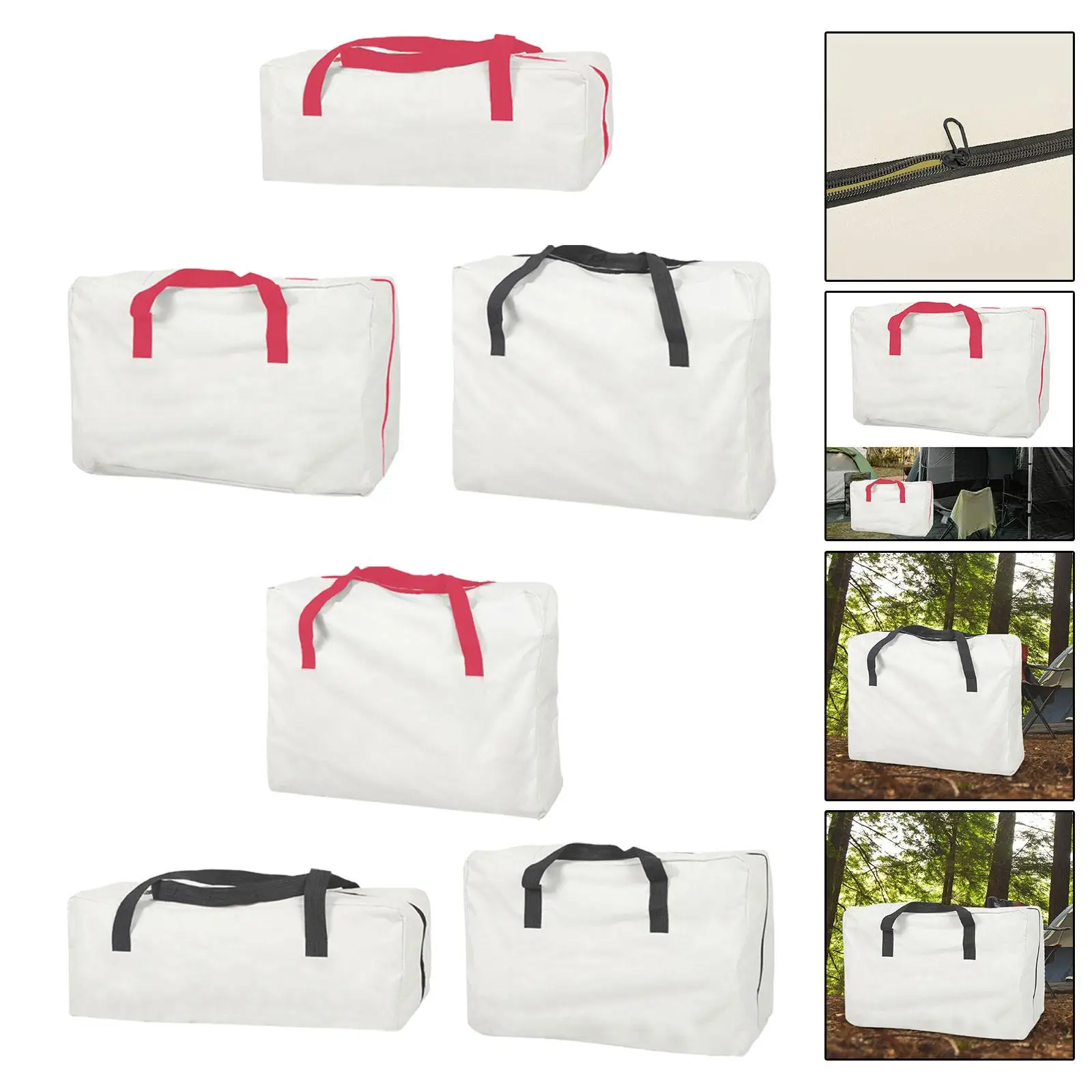 Tent Pole Storage Bag Pouch Zipper Closure Water Resistant Camping Storage Bag