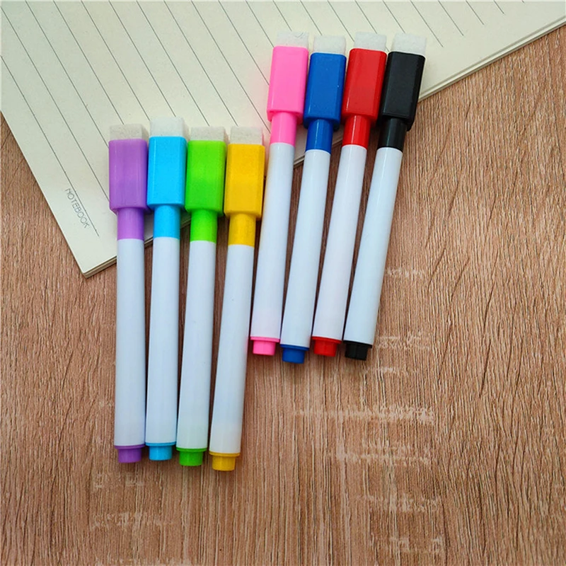 10 Pack Erasable Magnetic Whiteboard Marker Blackboard Marker Chalk Office School Marker Writing Stationery Brand New Practical