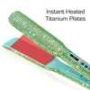 Rhinestone Flat Iron Titanium Hair Straightener Dual Voltage Iron Professional Hair Tools LCD Display 2 Inch Plate Irons 3