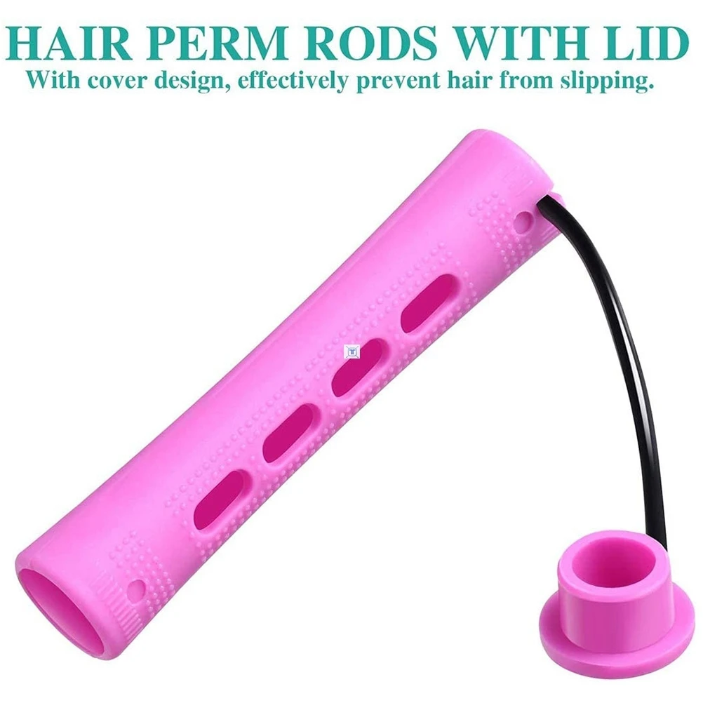 10pcs Hair Perm Rods Short Cold Wave Rods Hair Curler No Heat  Perming Rods Hair Curling Rollers Curlers Curling Hair Tools images - 6