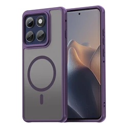 Magnetic Soft Edge Phone Case with Simple Design - MOTO Edge60 Fusion (PURPLE)