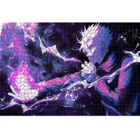 1000 Piece Anime Jujutsu Kaisen Jigsaw Puzzles Wooden Gojo Satoru Puzzles For Adults Children Educational Toys Gifts 2