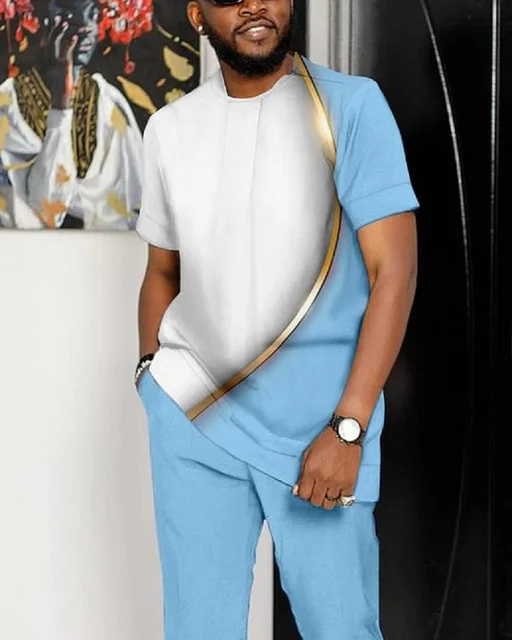 Segun Short Sleeve Dashiki Outfit - Image 4