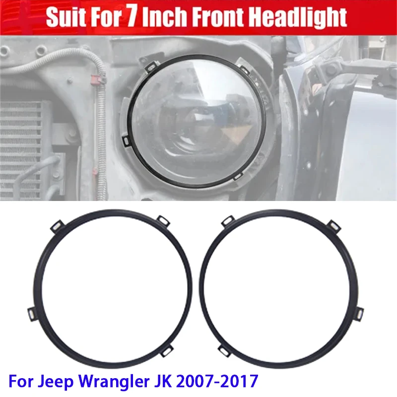 

Круглый Монтажный кронштейн для передней фары Jeep Wrangler JK 2007-2017, 2 шт., 7 дюймов