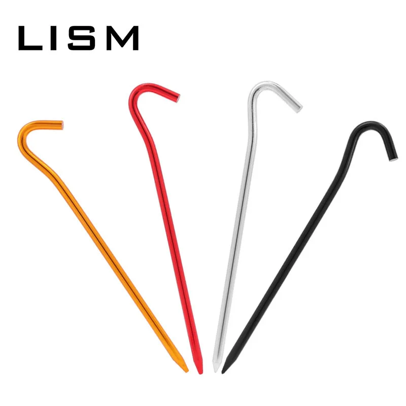 Tent Pegs 4pcs 18cm Aluminum Alloy for Outdoor Camping