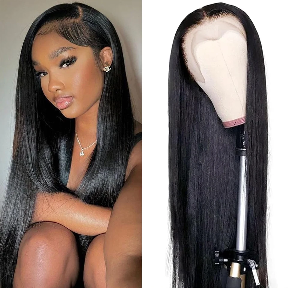 

Bone Straight HD 13x6 Lace frontal wig Transparent 13x4 Lace Front Human Hair Wigs lace closure wigs For Women Pre Plucked