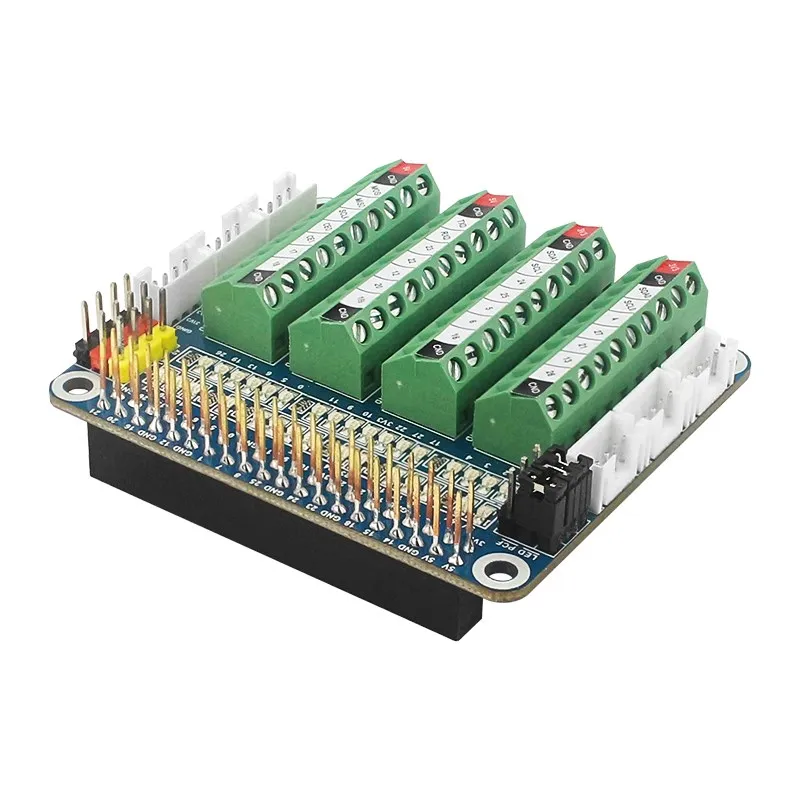 Bloco Terminal Led Breakout Board Hat Teste Placa de Expansão Raspberry pi Gpio Status 4b 3b Mais 3b 3a + - Imagem 3