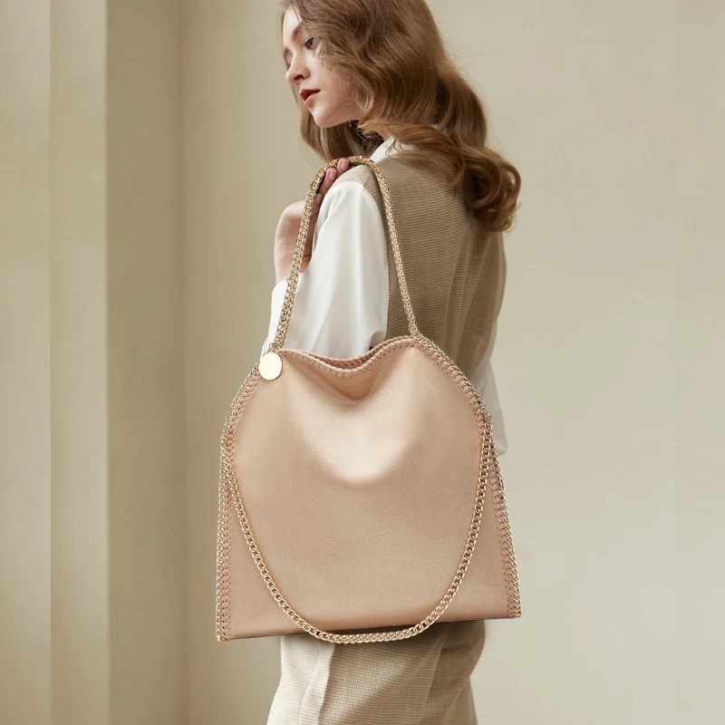 Fashion Brands Chain Bag Environmental Microfiber Handbag Women's New Luxury Multi-functional Large Capacity Shoulder Bag 3